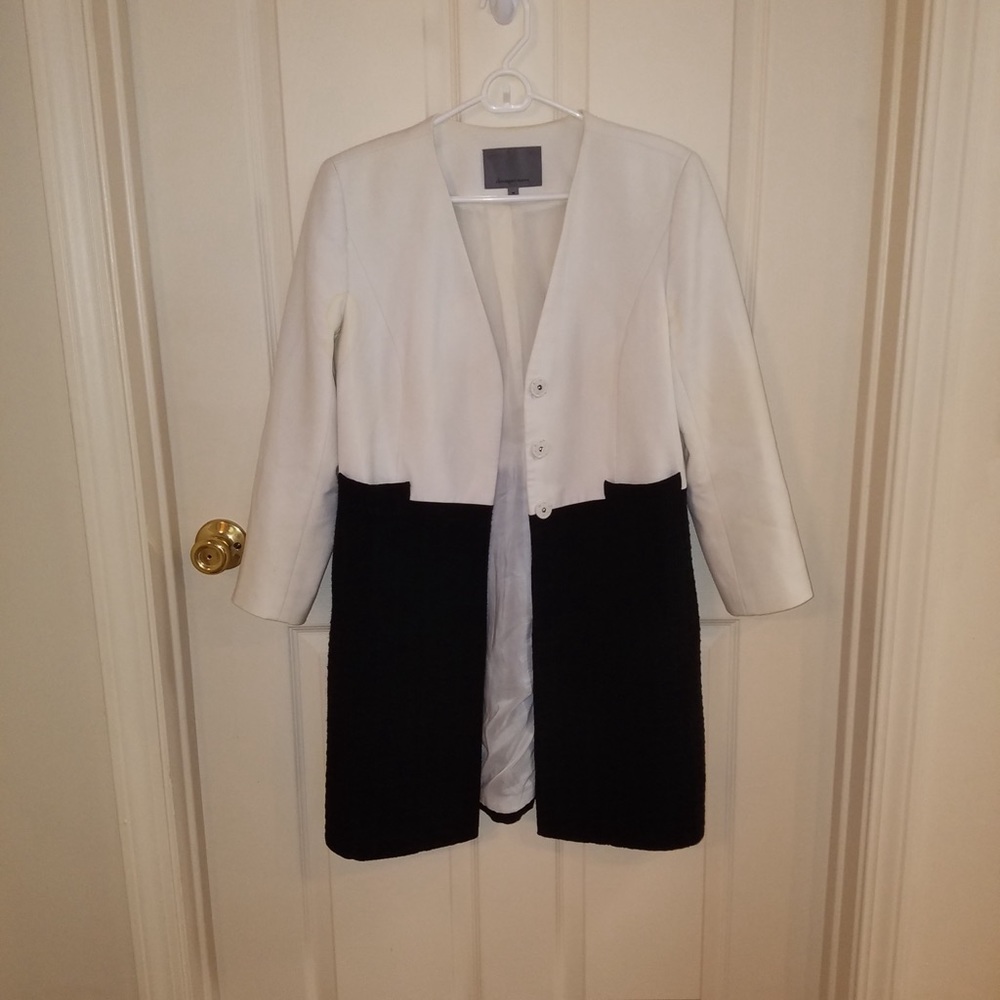 Black and white coat